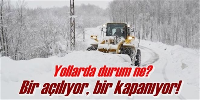 Köy yolları ulaşıma kapandı