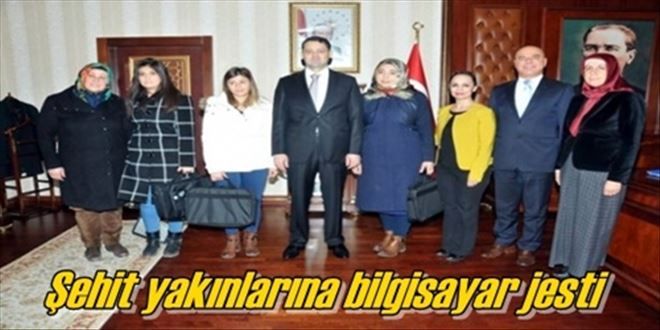 Şehit yakınlarına bilgisayar desteği