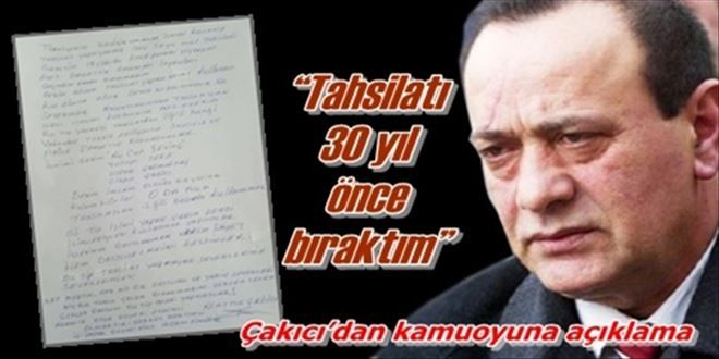 ?Tahsilatı 30 yıl önce bıraktım?