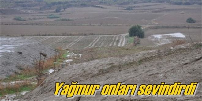 Yağmur çiftçiyi sevindirdi