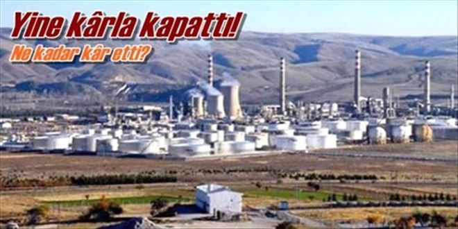 TÜPRAŞ´ın kârı 2 milyar 550 milyon lira!