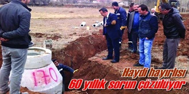 60 yıllık kanalizasyon sorunu çözülüyor