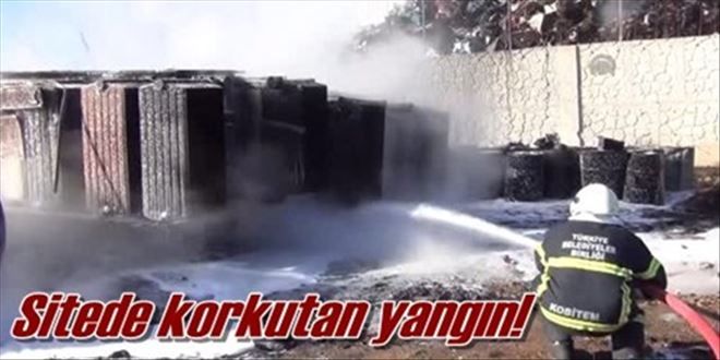 Sanayi sitesinde yangın paniği!