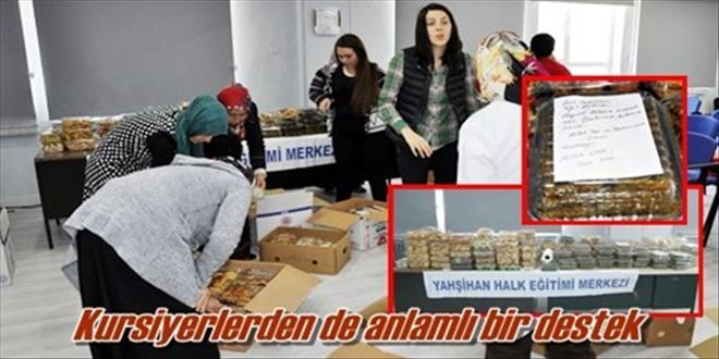 Kursiyerlerden anlamlı destek