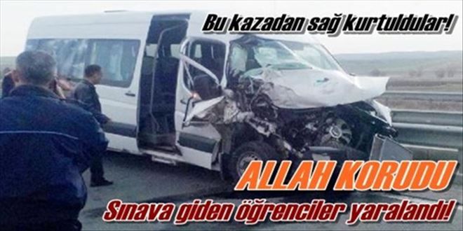 Balışeyh´te ucuz atlatılan kaza!