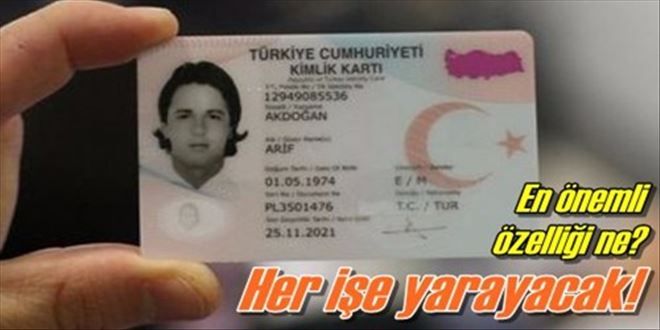 Pasaport olarak da kullanılacak