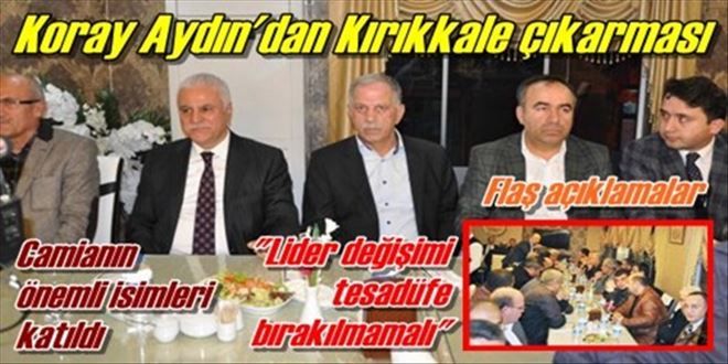 ?Lider değişikliği tesadüfe bırakılmamalı?