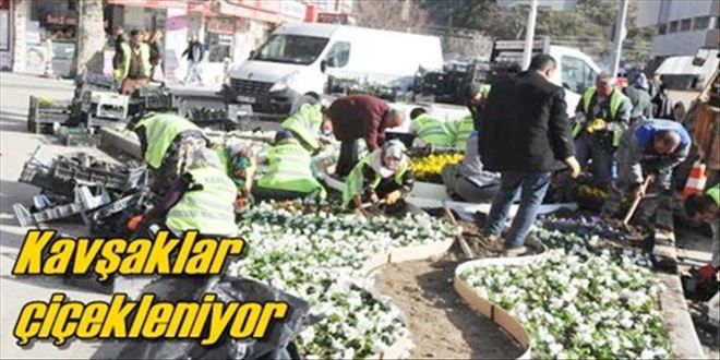 Kavşaklar çiçekleniyor!