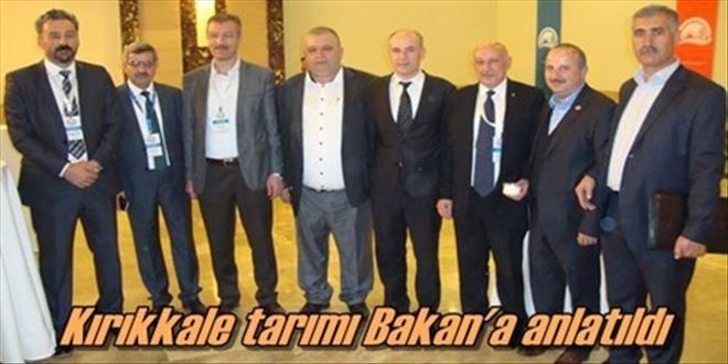 Kırıkkale tarımı Bakan Çelik´e anlatıldı