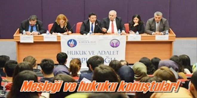 Avukatlar söyleşiye katıldı