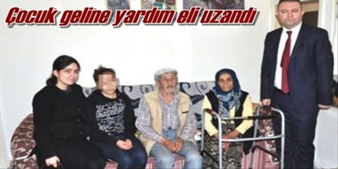 Çocuk geline yardım eli uzandı