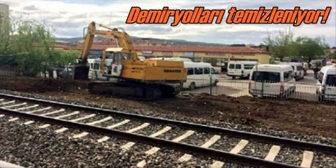 Demiryolları temizleniyor!