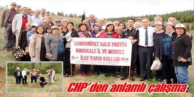 CHP şehitler için fidan dikti