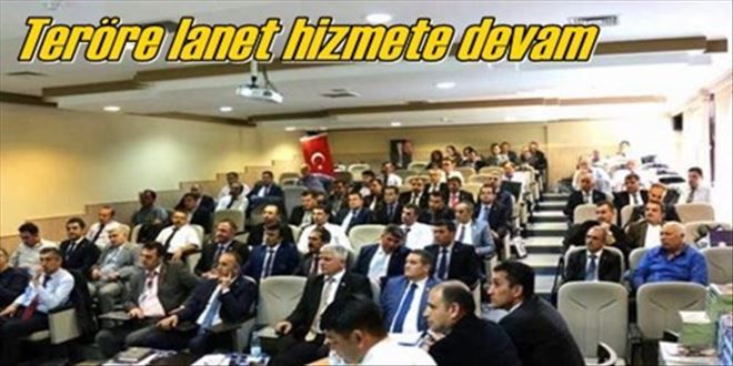 Teröre lanet hizmete devam
