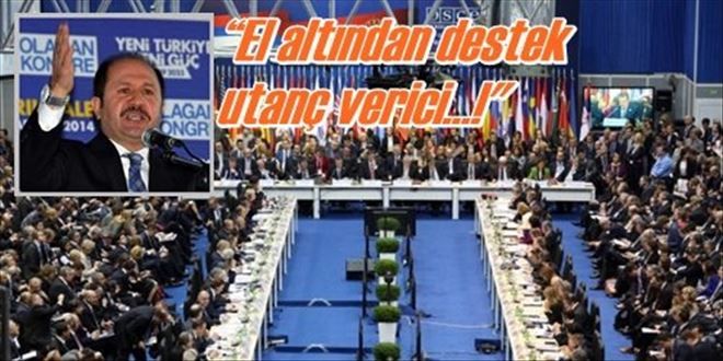 ?El altından destek utanç verici?