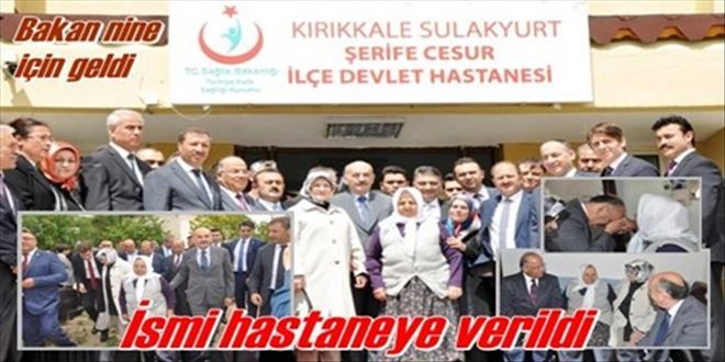 Bakan Şerife Nine için geldi