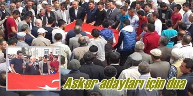 Asker adaylarına dualı tören