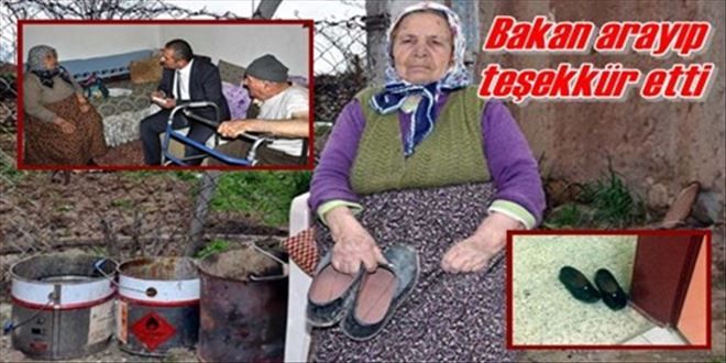 Bakan Şerife nineyi aradı
