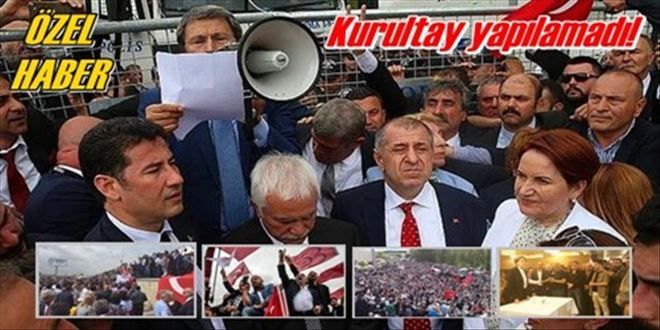 Kurultay yapamadan geri döndüler!