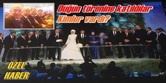 Birlikte düğüne katıldılar