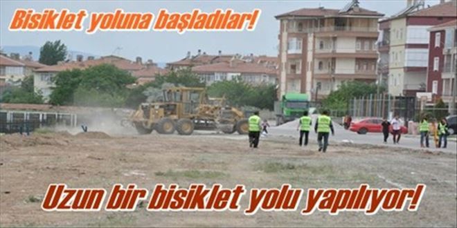 2 kilometrelik bisiklet hattı yapılıyor