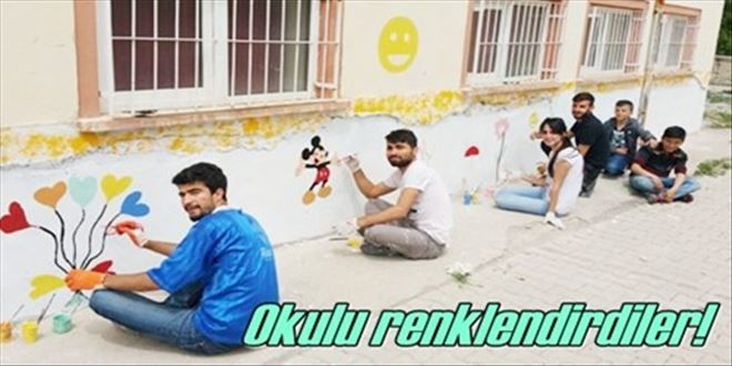 3 günde okulu güzelleştirdiler