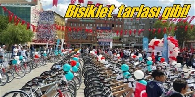 407 öğrenciye bisiklet dağıtıldı