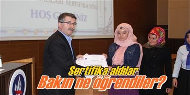 Bin 927 kişi sertifika aldı