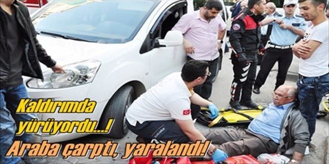 Otomobilin altında kaldı!