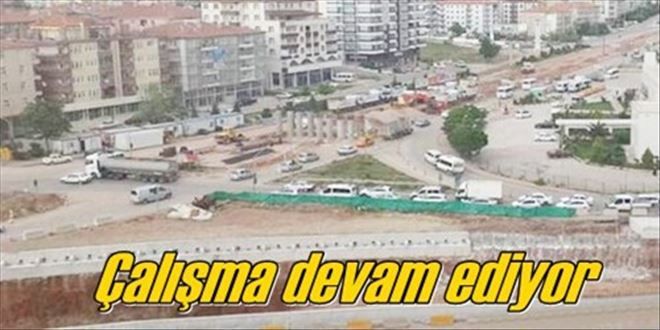 Çok katlı kavşak hızla devam ediyor