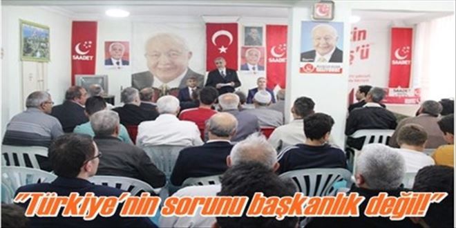 ?Türkiye´nin meselesi başkanlık değil?