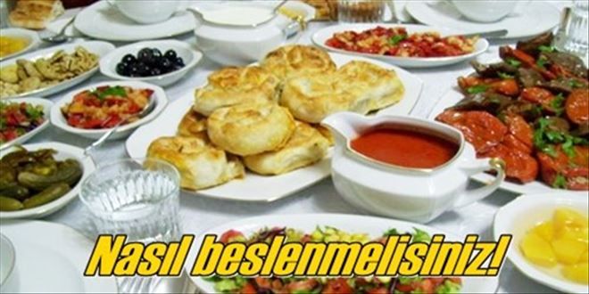 Ağır yiyeceklere dikkat edin!