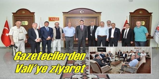Gazetecilerden Vali´ye ziyaret