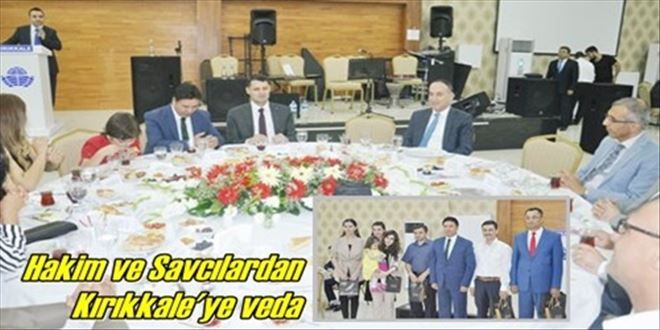 Hakim ve Savcılar iftar  yemeğinde veda etti