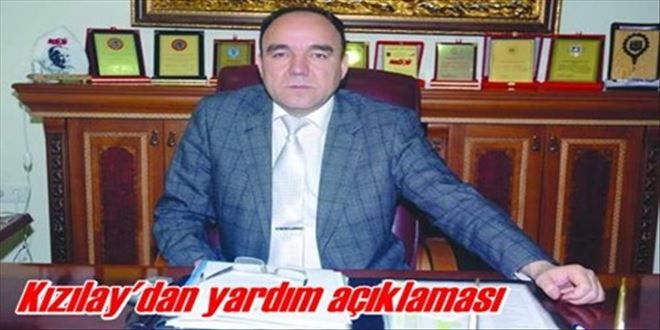 Kızılay´dan et ve elbise yardımı