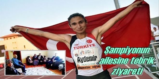 Şampiyonun ailesine ziyaret