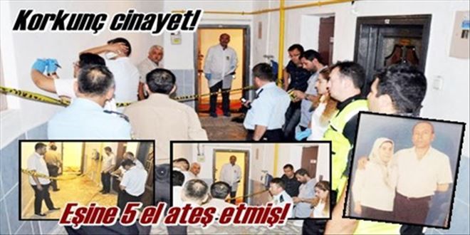 Eşini tüfekle öldürdü!
