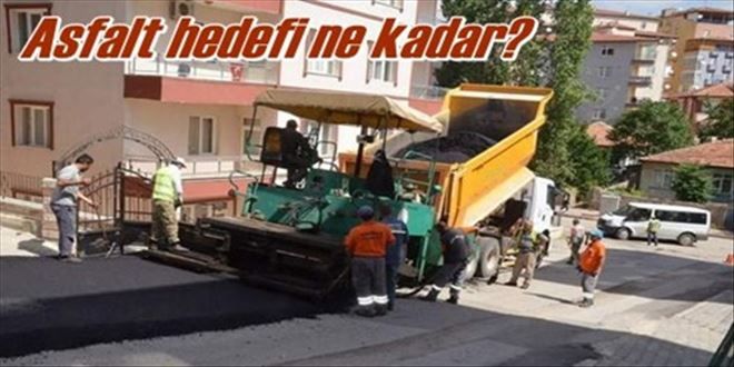 Hedef 40 bin ton sıcak asfalt