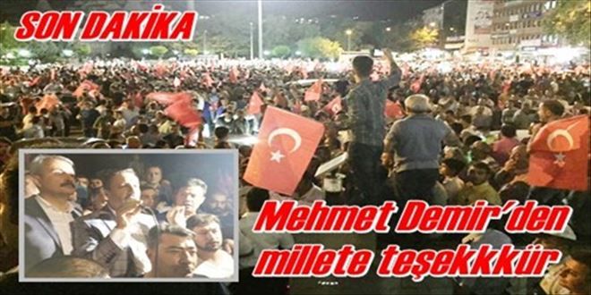 Demir meydanda konuştu