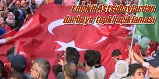 Emekli Astsubaylardan kınama