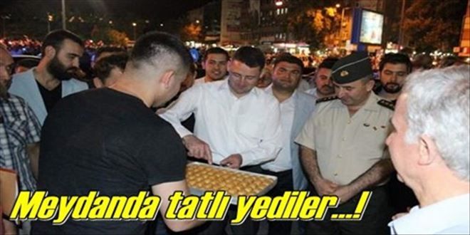 Tatlı yediler!