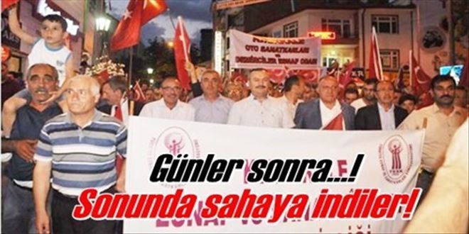 Esnaf odalarından darbeye tepki!