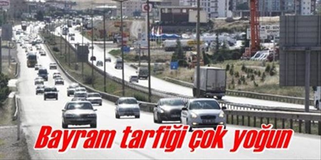 Bayramda trafik yoğunluğu