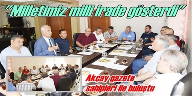 Akçay basın toplantısı düzenledi