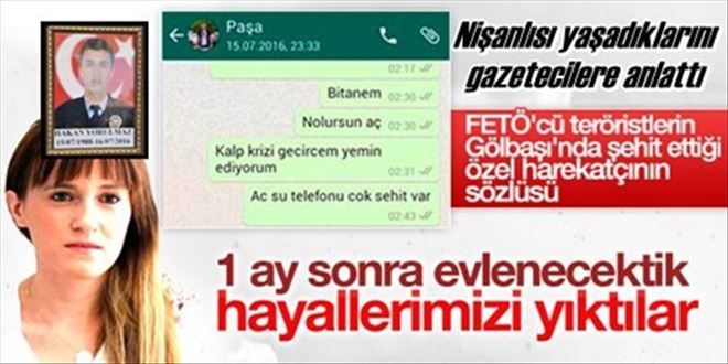 FETÖ´nün şehit ettiği polisin sözlüsü konuştu