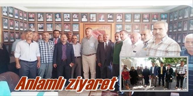 Şehit yakınları ve gazilere moral ziyareti