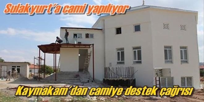 Kaymakam´dan camiye destek çağrısı