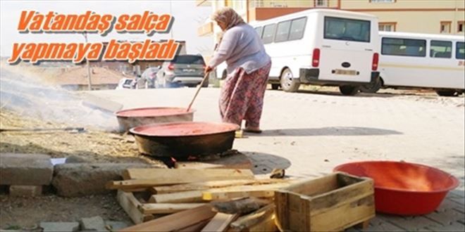 Salça yapımı başladı