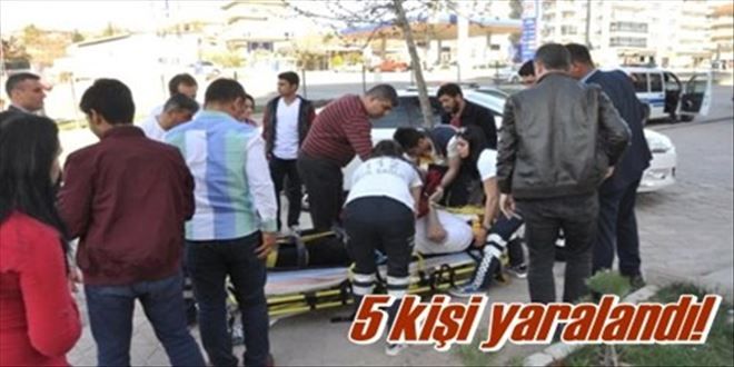 Kırıkkale´de trafik  kazaları: 5 yaralı