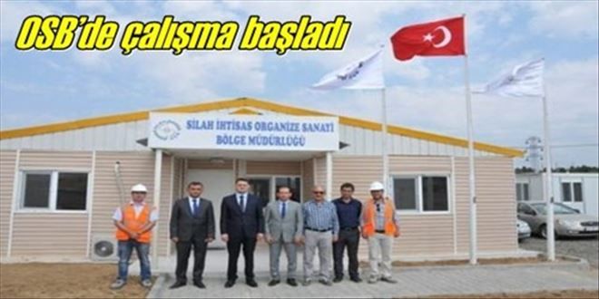 OSB´de çalışma başladı